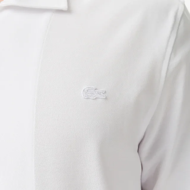 Мужская Lacoste: как собрать городской гардероб не только из поло: Lacoste: мужская белая рубашка, реальный каталожный ракурс 7