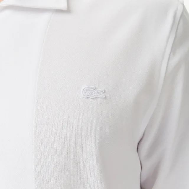 Мужская Lacoste: как собрать городской гардероб не только из поло: Lacoste: мужская белая рубашка, реальный каталожный ракурс 8