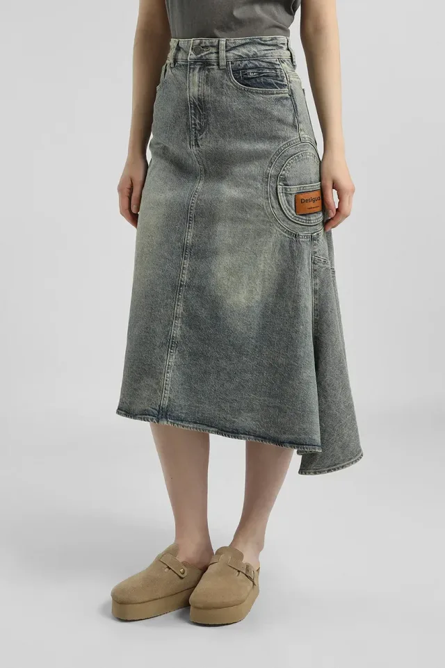 Smart casual на каждый день: три уровня образа без лишних вещей: Юбка Desigual, реальный каталожный ракурс 1