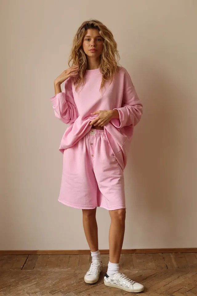 Свободный силуэт Country Textile: как работать с объёмом и пропорциями: Сет Хипстер с шортами, реальный каталожный ракурс 1