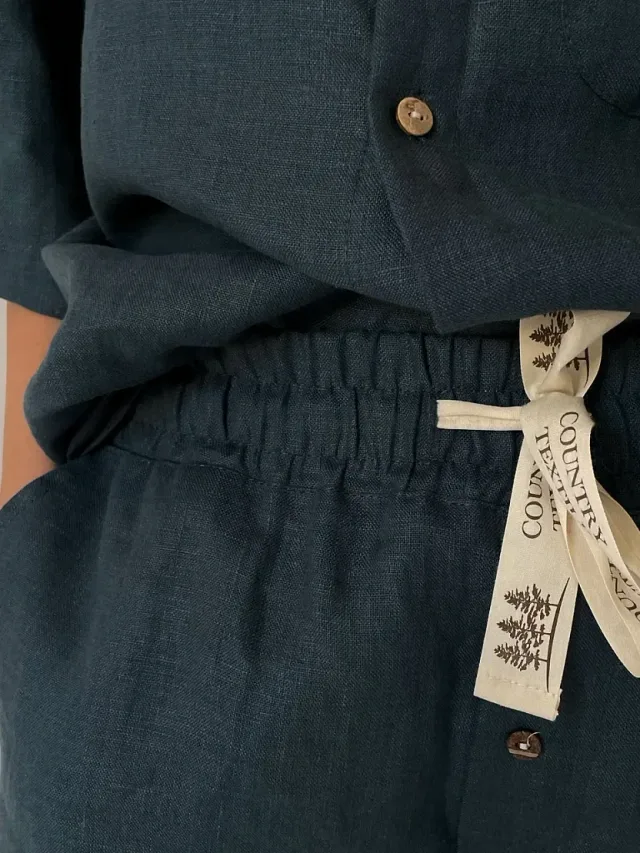Свободный силуэт Country Textile: как работать с объёмом и пропорциями: Сет Унисекс с шортами, реальный каталожный ракурс 4