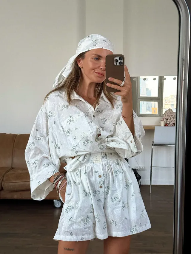 Свободный силуэт Country Textile: как работать с объёмом и пропорциями: Сет Бойфренд, реальный каталожный ракурс 2