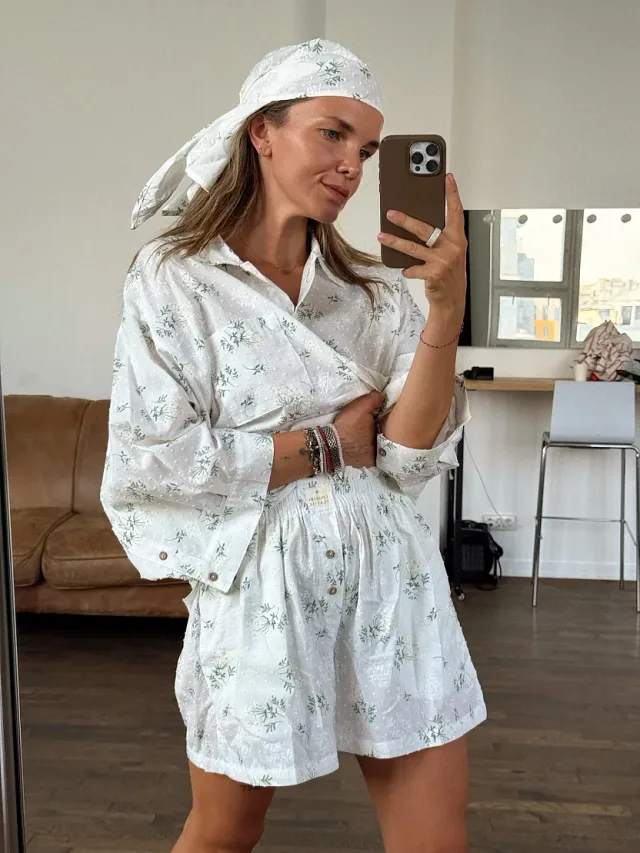 Свободный силуэт Country Textile: как работать с объёмом и пропорциями: Сет Бойфренд, реальный каталожный ракурс 5