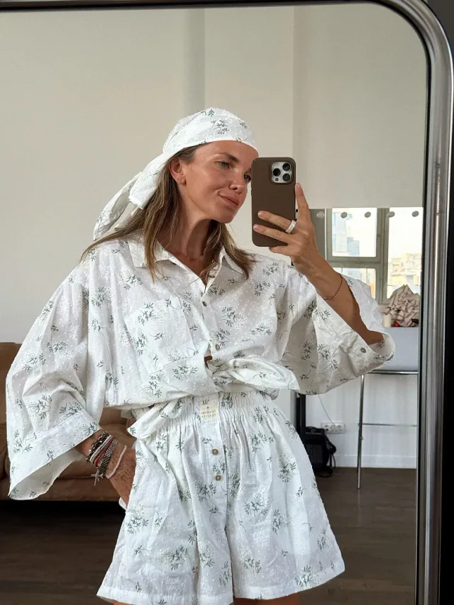 Свободный силуэт Country Textile: как работать с объёмом и пропорциями: Сет Бойфренд, реальный каталожный ракурс 6