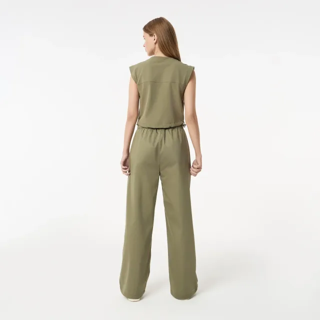 Женские брюки Lacoste: как выбрать посадку для движения весь день: Женские брюки Lacoste из эластичного хлопка, реальный каталожный ракурс 2