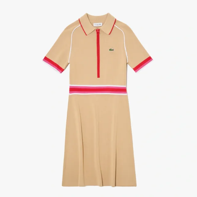 Женские платья Lacoste: три силуэта для города, которые хочется носить не один раз: Платье Lacoste из вискозы, реальный каталожный ракурс 7