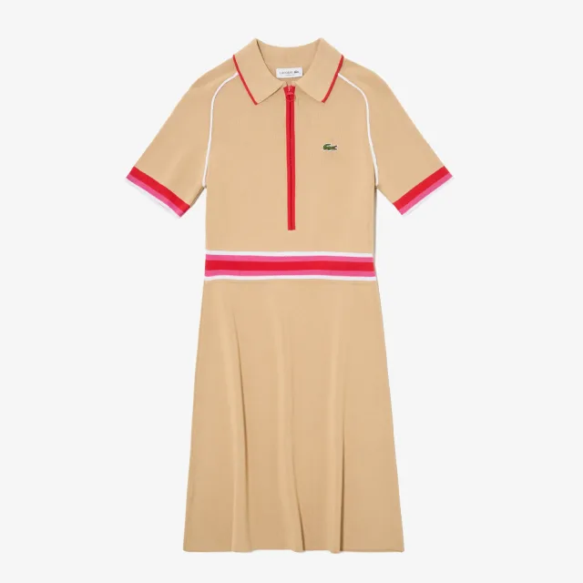 Женские платья Lacoste: три силуэта для города, которые хочется носить не один раз: Платье Lacoste из вискозы, реальный каталожный ракурс 8