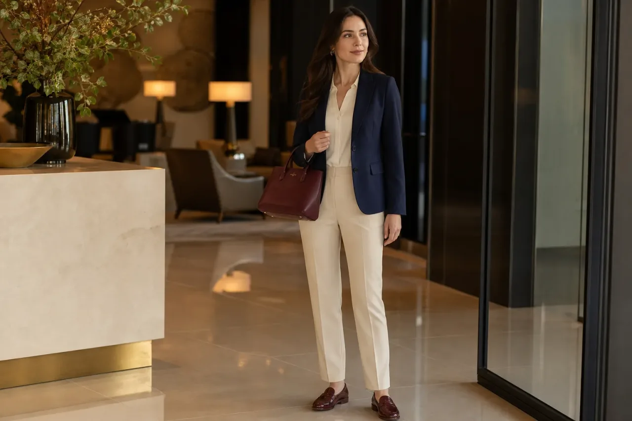 Preppy на корпоратив: вещи, цвета и детали образа без школьной буквальности
